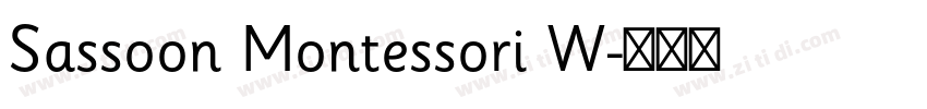 Sassoon Montessori W字体转换